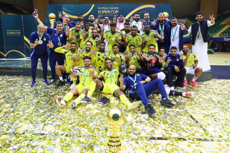 النصر-يتوّج-بالسوبر-السعودي-لكرة-قدم-الصالات-لموسم-2024-2025