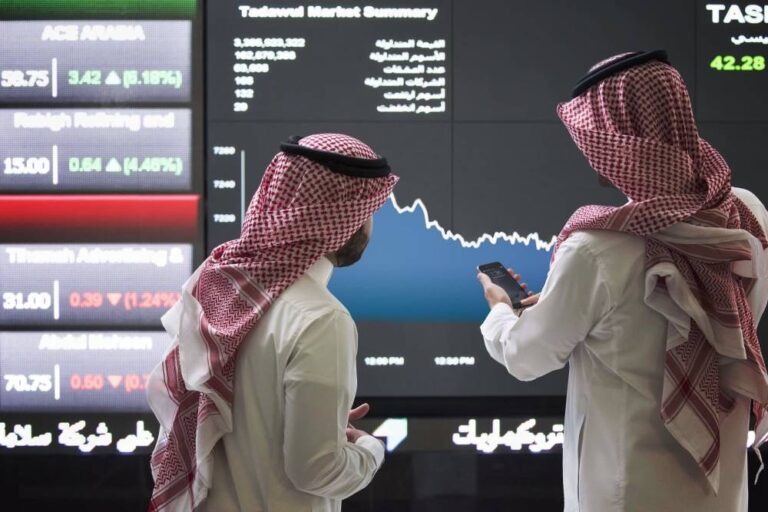 سوق-الأسهم-السعودية-ينهي-تعاملاته-باللون-الأخضر-كاسبا-76-نقطة