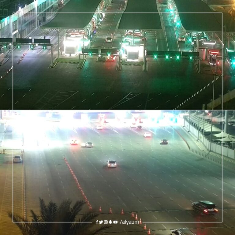 شاهد.-حركة-خفيفة-على-جسر-الملك-فهد-ليلة-مباراة-الهلال