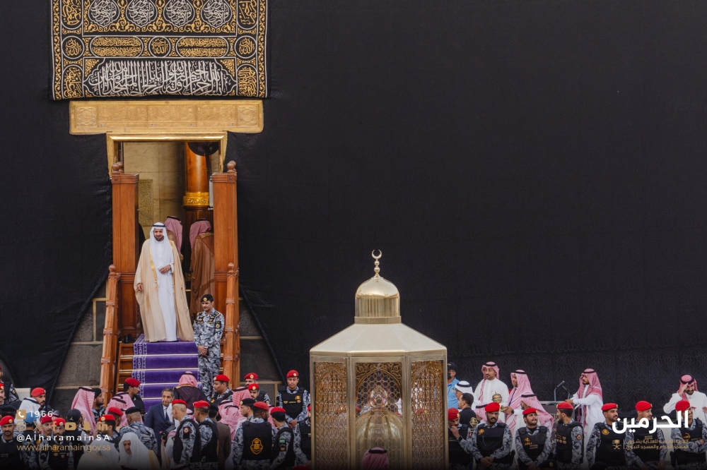 غسل-الكعبة-المشرفة-اليوم.-تفاصيل-العناية-الفائقة-بأقدس-بقاع-الأرض