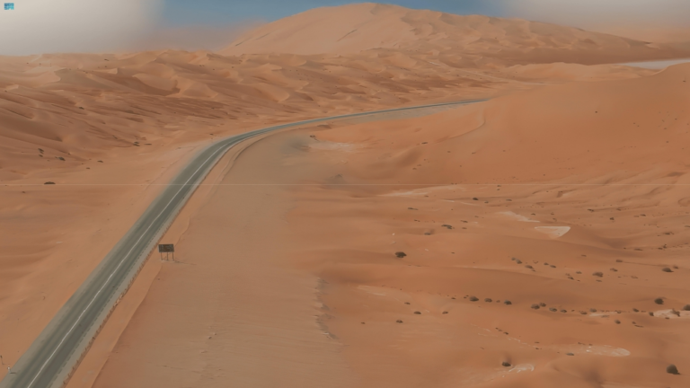 الطريق-البري-بين-المملكة-وعُمان.-إنجاز-هندسي-في-قلب-الربع-الخالي