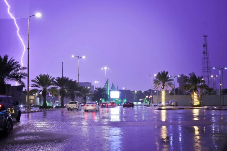 حالة-الطقس.-أمطار-رعدية-وسيول-ورياح-مثيرة-للأتربة-والغبار