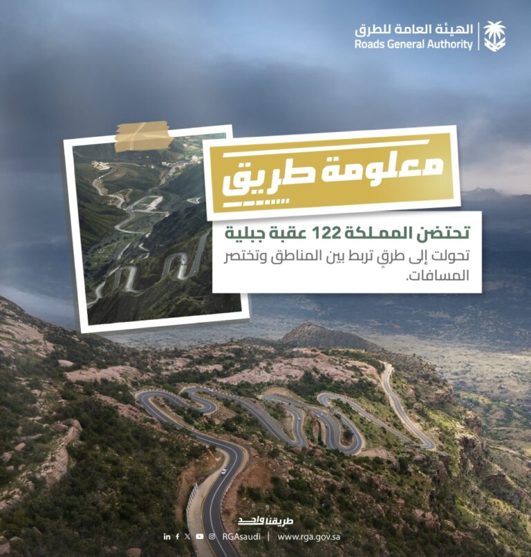 تربط-بين-مناطق-السعودية.-هيئة-الطرق-تكشف-عن-عدد-العقبات-الجبلية
