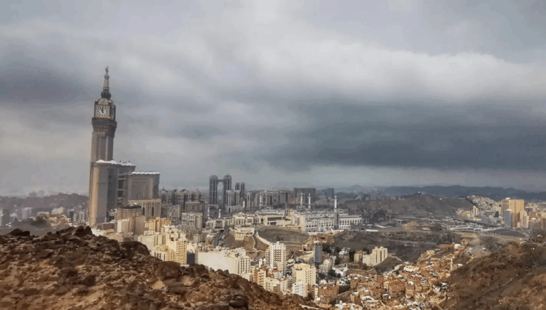 طقس-الأربعاء.-أمطار-خفيفة-على-أجزاء-من-منطقة-مكة-المكرمة
