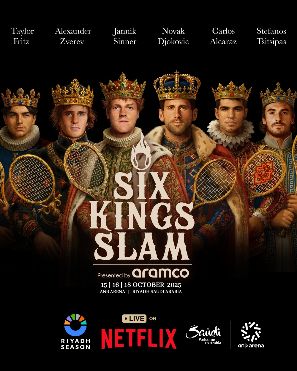 انطلاق-بطولة-“six-kings-slam”-غدًا-بمشاركة-عمالقة-التنس-العالميين