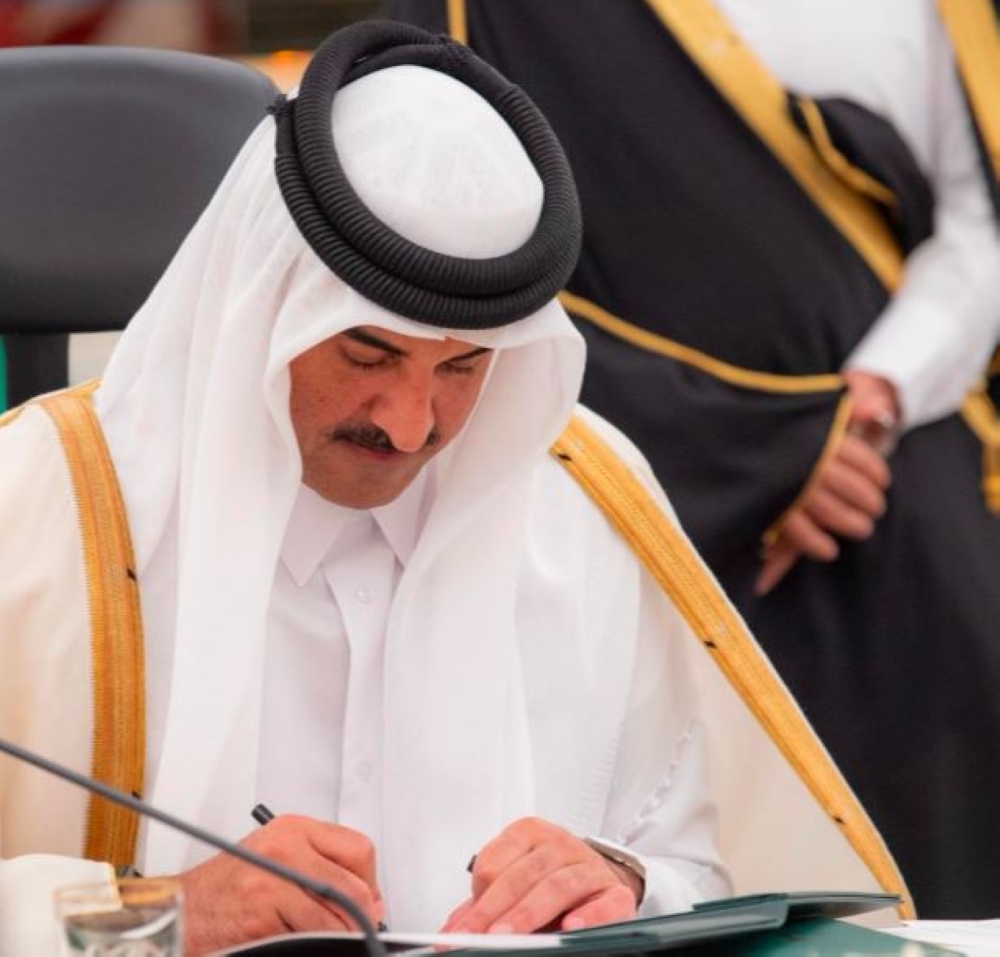 عاجل:-ختام-زيارة-أمير-قطر-للمملكة.-اتفاقية-ربط-بالقطار-الكهربائي-السريع-بين-البلدين