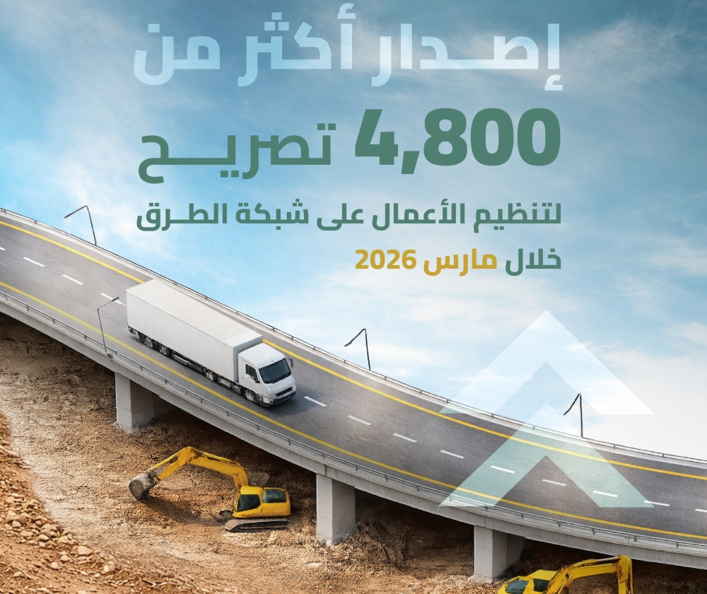 خلال مارس.. 4892 تصريحًا لتنظيم الأعمال على شبكة الطرق 59 خلال-مارس.-4892-تصريحًا-لتنظيم-الأعمال-على-شبكة-الطرق