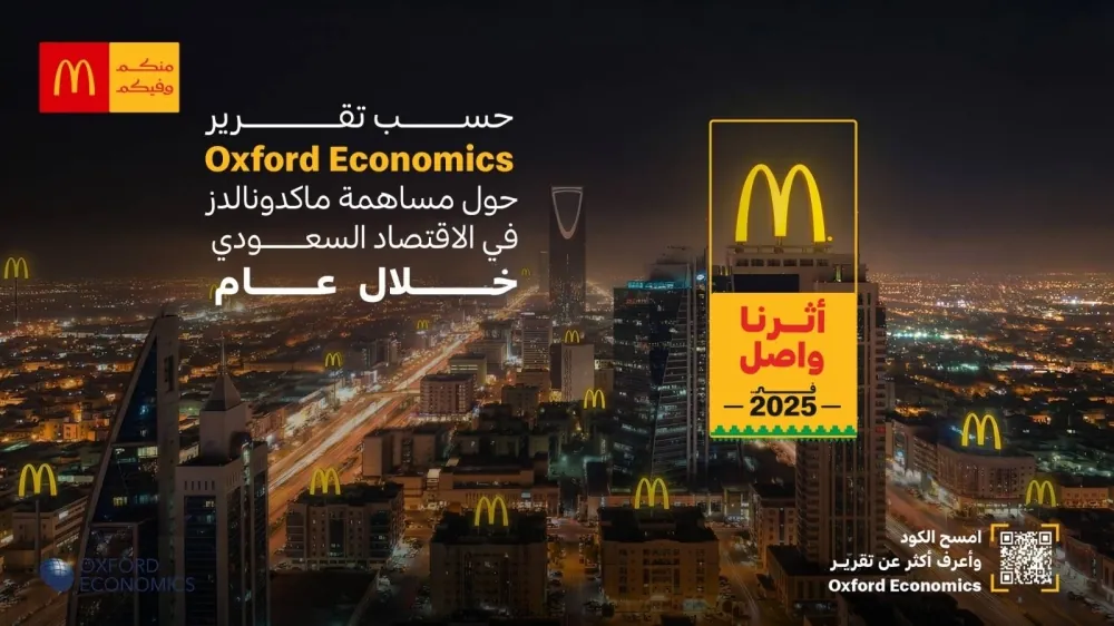 وفق تقرير Oxford Economics ماكدونالدز السعودية تسهم بـ 3.6 مليار ريال في الناتج المحلي الإجمالي وتدعم أكثر من 22,500 وظيفة في المملكة خلال عام فقط 62 وفق تقرير oxford-economics ماكدونالدز-السعودية-تسهم-بـ-3.6-مليار-ريال-في-الناتج-المحلي-الإجمالي-وتدعم-أكثر-من-22,500-وظيفة-في-المملكة خلال-عام-فقط