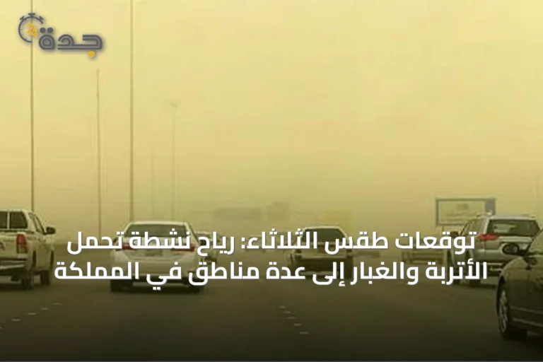 توقعات طقس الثلاثاء: رياح نشطة تحمل الأتربة والغبار إلى عدة مناطق في المملكة