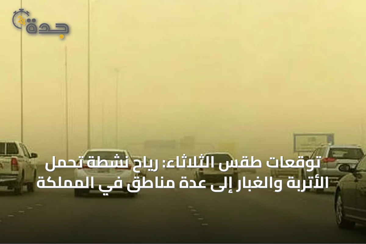 توقعات طقس الثلاثاء: رياح نشطة تحمل الأتربة والغبار إلى عدة مناطق في المملكة