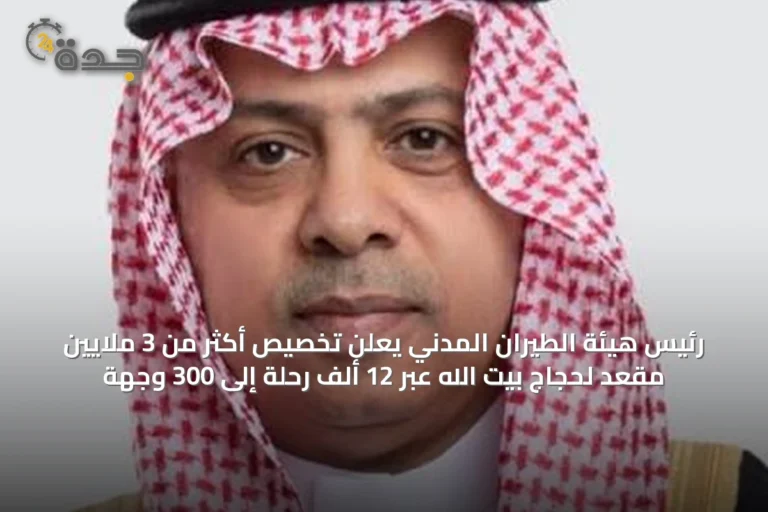 رئيس هيئة الطيران المدني يعلن تخصيص أكثر من 3 ملايين مقعد لحجاج بيت الله عبر 12 ألف رحلة إلى 300 وجهة