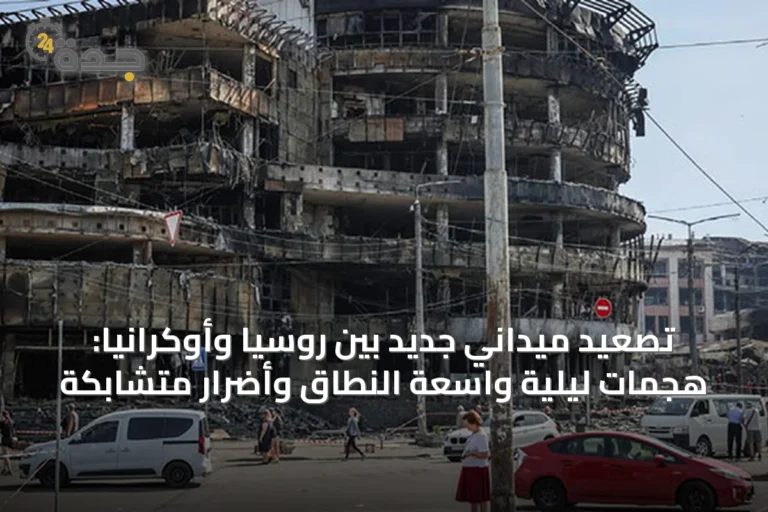 تصعيد ميداني جديد بين روسيا وأوكرانيا: هجمات ليلية واسعة النطاق وأضرار متشابكة