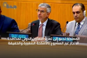 المملكة تدعو إلى تعزيز التعاون الدولي لمكافحة الاتجار غير المشروع بالأسلحة الصغيرة والخفيفة 4 article 26091