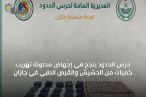 حرس الحدود ينجح في إجهاض محاولة تهريب كميات من الحشيش والقرص الطبي في جازان 3 article 31235