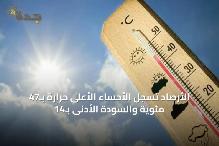 الأرصاد تُسجل الأحساء الأعلى حرارة بـ47 مئوية والسودة الأدنى بـ14