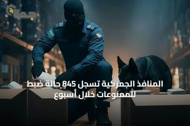 المنافذ الجمركية تسجل 845 حالة ضبط للممنوعات خلال أسبوع