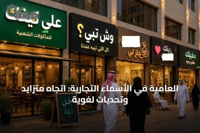 العامية في الأسماء التجارية: اتجاه متزايد وتحديات لغوية