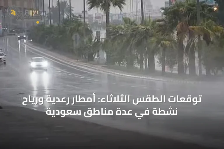 توقعات الطقس الثلاثاء: أمطار رعدية ورياح نشطة في عدة مناطق سعودية