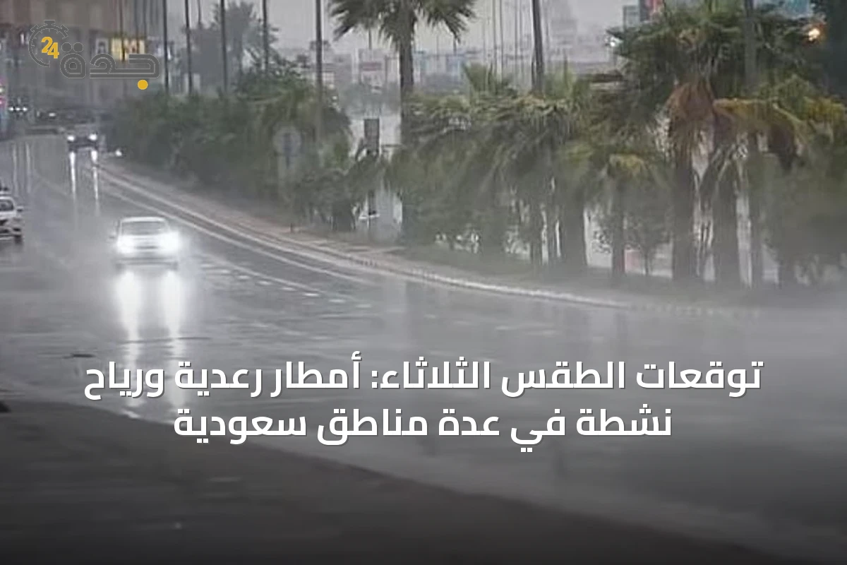 توقعات الطقس الثلاثاء: أمطار رعدية ورياح نشطة في عدة مناطق سعودية
