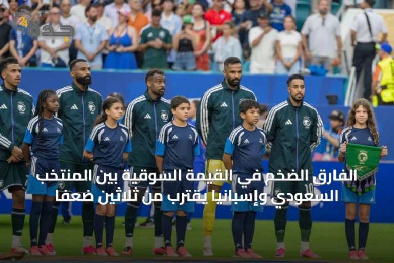 الفارق الضخم في القيمة السوقية بين المنتخب السعودي وإسبانيا يقترب من ثلاثين ضعفًا