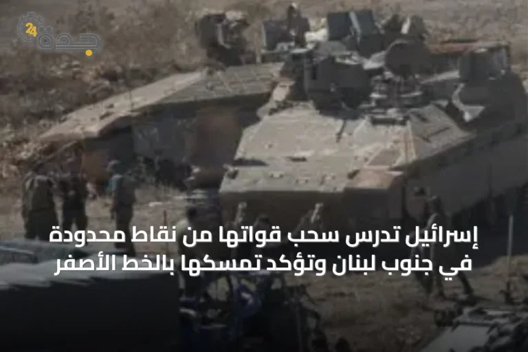 إسرائيل تدرس سحب قواتها من نقاط محدودة في جنوب لبنان وتؤكد تمسكها بالخط الأصفر