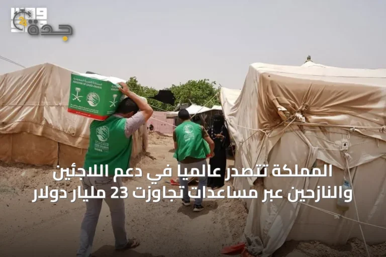 المملكة تتصدر عالمياً في دعم اللاجئين والنازحين عبر مساعدات تجاوزت 23 مليار دولار