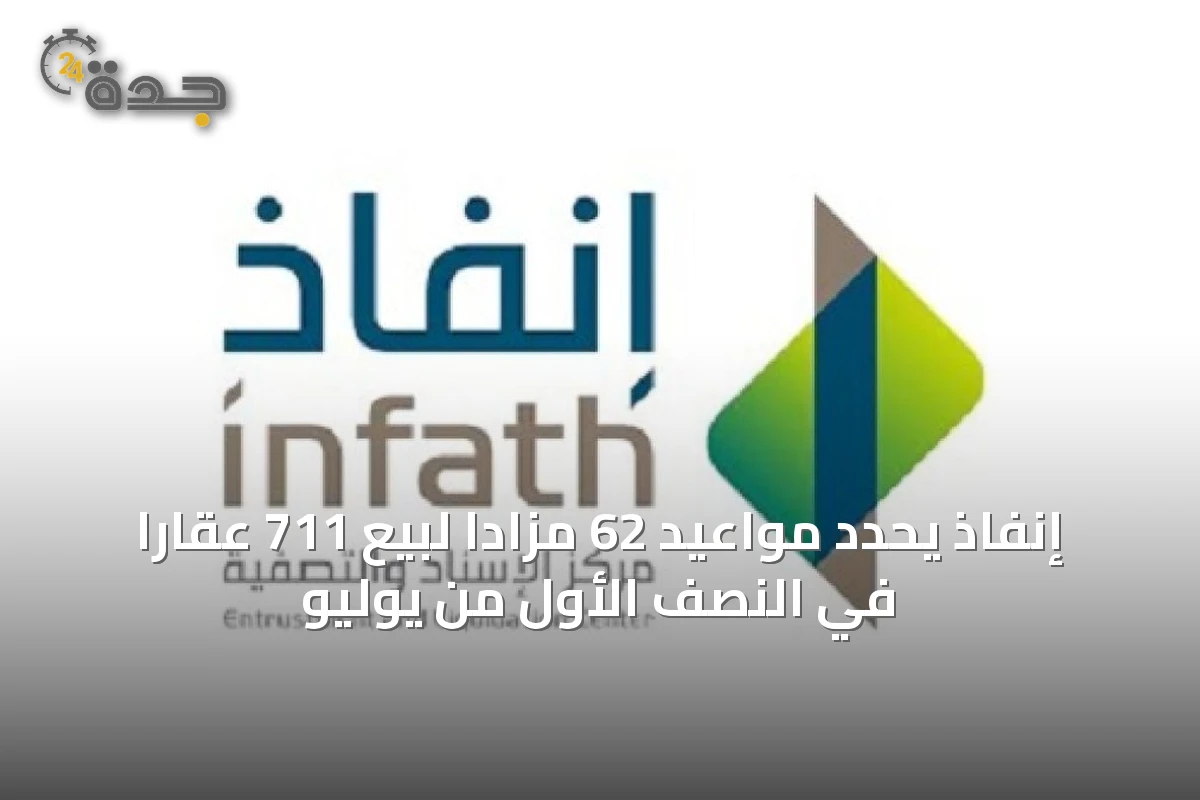 إنفاذ يحدد مواعيد 62 مزاداً لبيع 711 عقاراً في النصف الأول من يوليو
