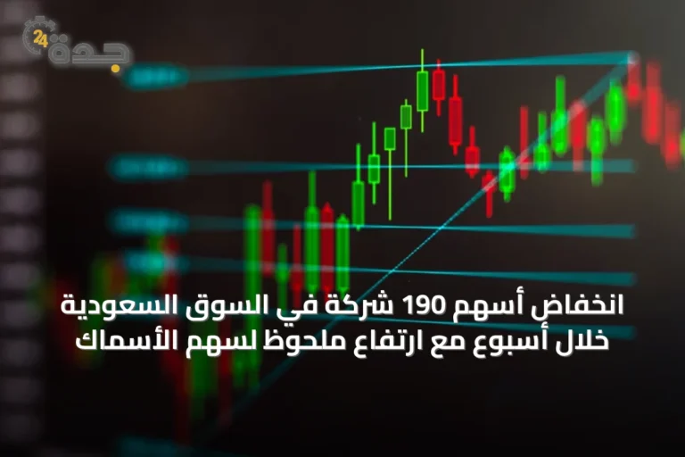 انخفاض أسهم 190 شركة في السوق السعودية خلال أسبوع مع ارتفاع ملحوظ لسهم الأسماك