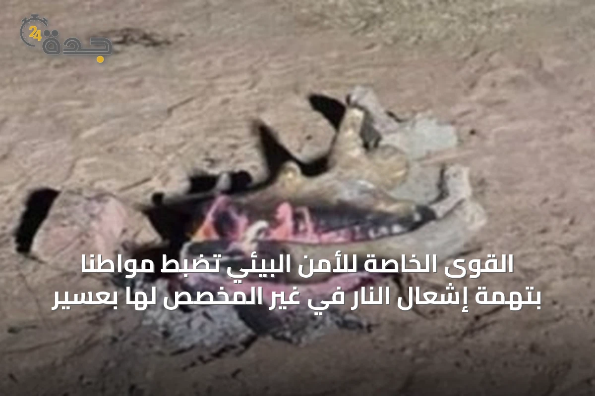 القوى الخاصة للأمن البيئي تضبط مواطنًا بتهمة إشعال النار في غير المخصص لها بعسير