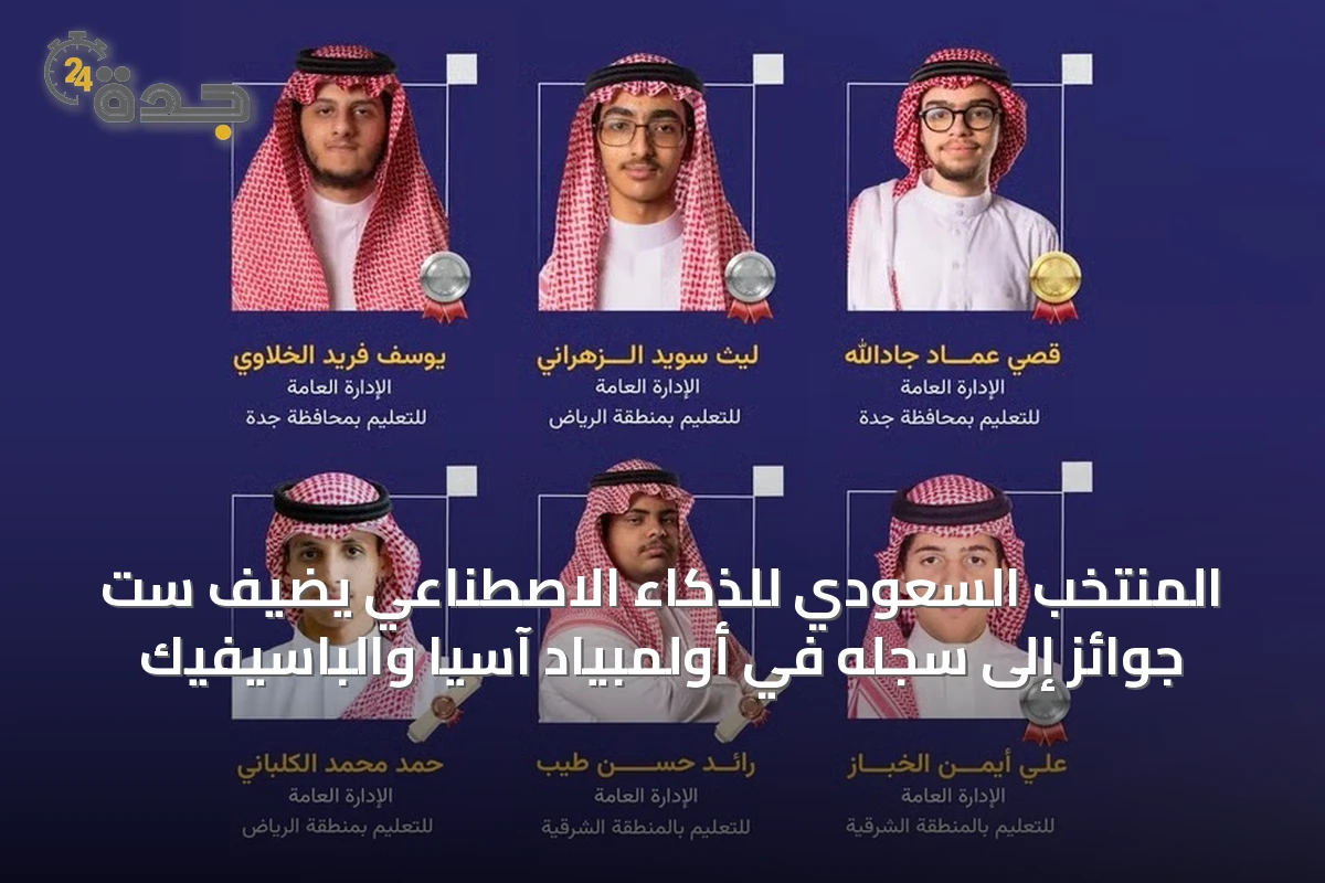 المنتخب السعودي للذكاء الاصطناعي يضيف ست جوائز إلى سجله في أولمبياد آسيا والباسيفيك