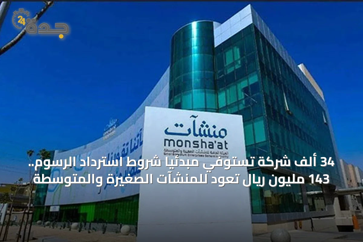 34 ألف شركة تستوفي مبدئياً شروط استرداد الرسوم.. 143 مليون ريال تعود للمنشآت الصغيرة والمتوسطة