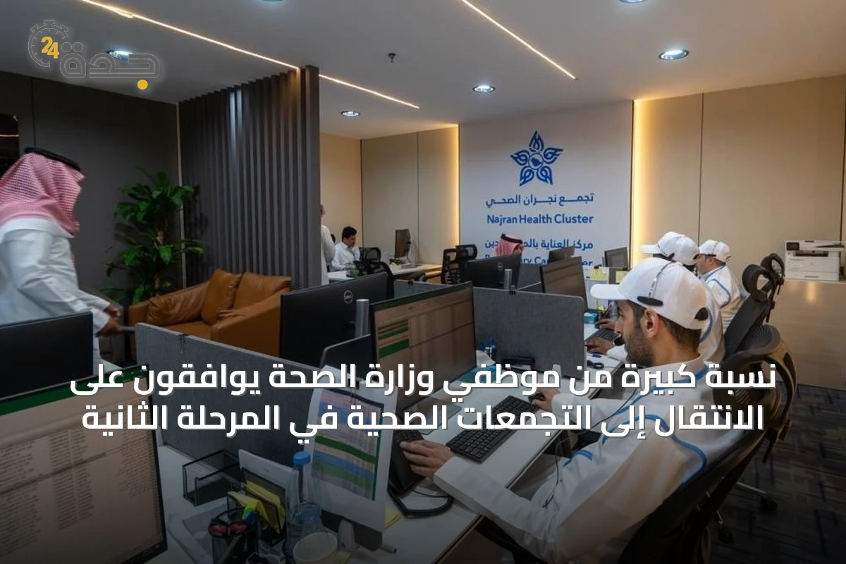 نسبة كبيرة من موظفي وزارة الصحة يوافقون على الانتقال إلى التجمعات الصحية في المرحلة الثانية