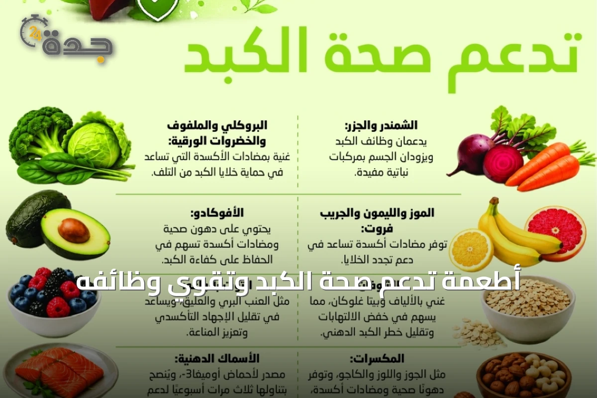 أطعمة تدعم صحة الكبد وتُقوّي وظائفه