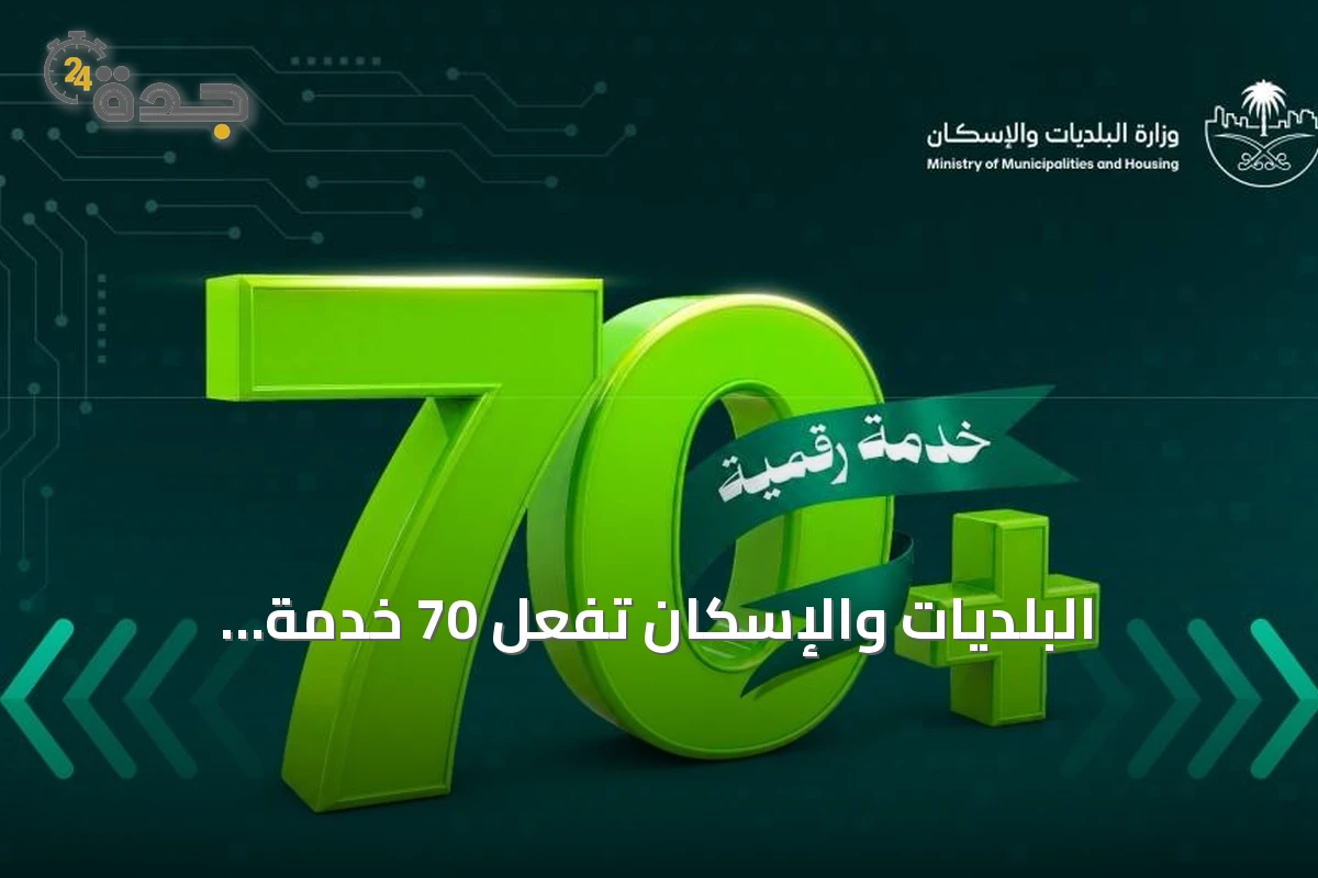 البلديات والإسكان تُفعّل 70 خدمة إلكترونية عبر تطبيق توكلنا