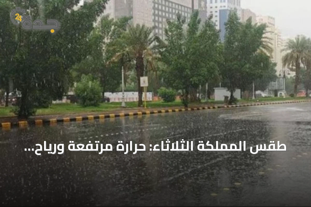طقس المملكة الثلاثاء: حرارة مرتفعة ورياح نشطة مع فرص أمطار رعدية
