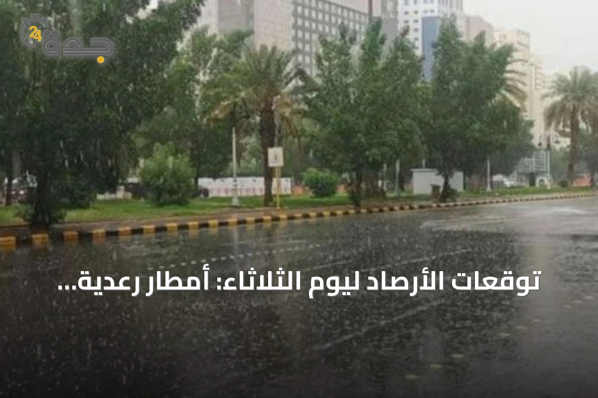 توقعات الأرصاد ليوم الثلاثاء: أمطار رعدية وزخات برد مع رياح نشطة على مناطق متعددة