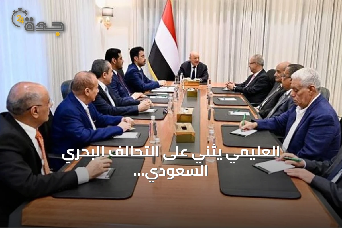 العليمي يثني على التحالف البحري السعودي ويؤكد أهمية تماسك مؤسسات الدولة اليمنية