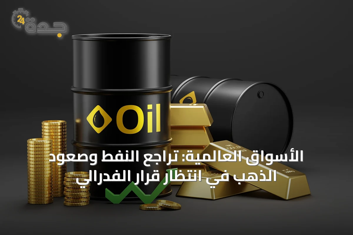 الأسواق العالمية: تراجع النفط وصعود الذهب في انتظار قرار الفدرالي