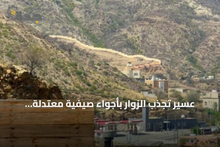 عسير تجذب الزوار بأجواء صيفية معتدلة وأمطار متواصلة