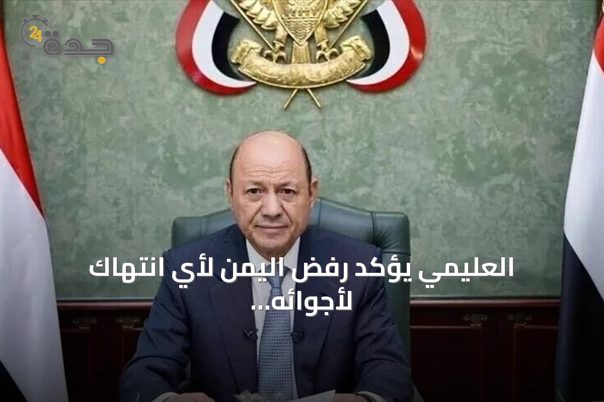 العليمي يؤكد رفض اليمن لأي انتهاك لأجوائه أو فرض أمر واقع في مطاراته