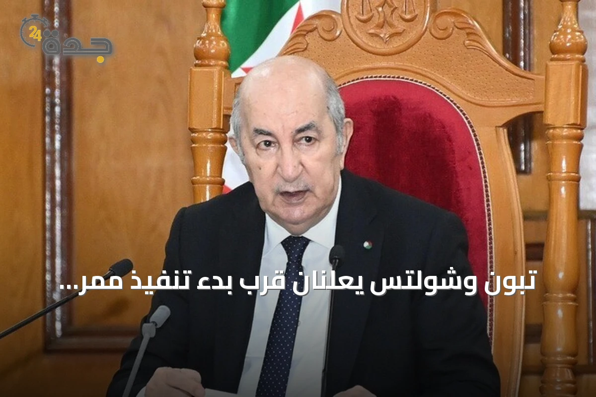 تبون وشولتس يعلنان قرب بدء تنفيذ ممر الهيدروجين الأخضر بين الجزائر وألمانيا