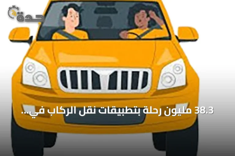 38.3 مليون رحلة بتطبيقات نقل الركاب في المملكة خلال الربع الثاني.. الرياض تتصدر بـ43.8%