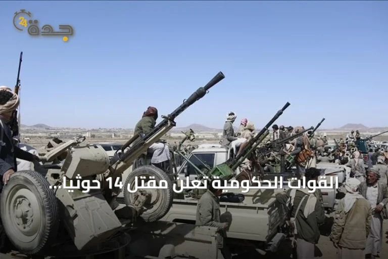 القوات الحكومية تعلن مقتل 14 حوثياً وإصابة 19 في ضربات جنوب الحديدة