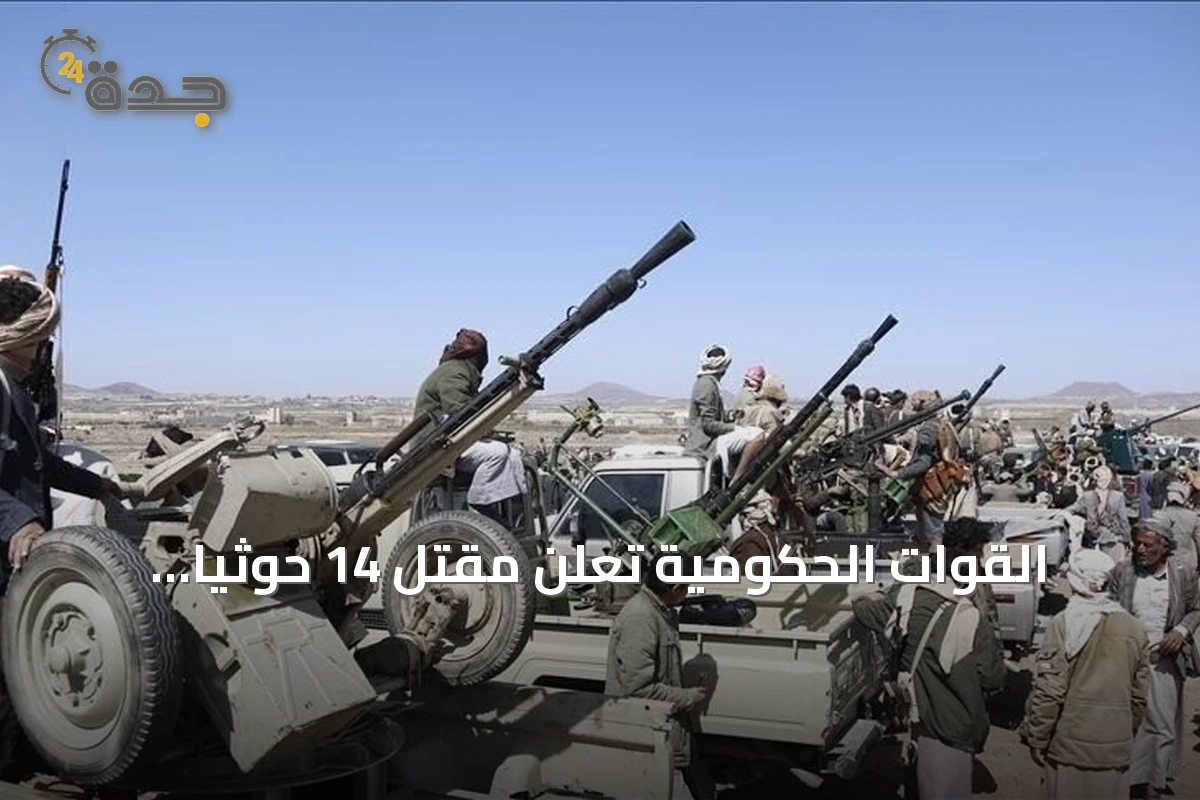 القوات الحكومية تعلن مقتل 14 حوثياً وإصابة 19 في ضربات جنوب الحديدة