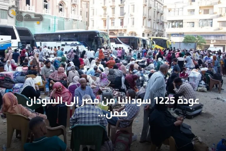 عودة 1225 سودانياً من مصر إلى السودان ضمن برنامج العودة الطوعية