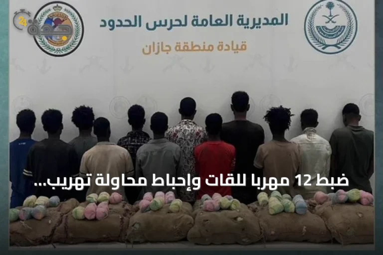 ضبط 12 مهربًا للقات وإحباط محاولة تهريب 240 كجم في جازان