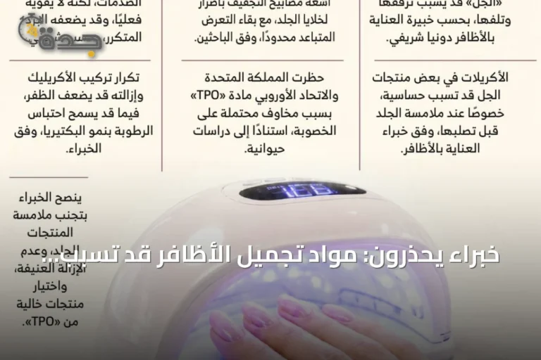 خبراء يحذرون: مواد تجميل الأظافر قد تسبب حساسية وأضراراً صحية
