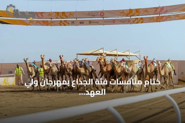 ختام منافسات فئة الجذاع بمهرجان ولي العهد للهجن 2026 وجوائز تتجاوز 6.98 مليون ريال