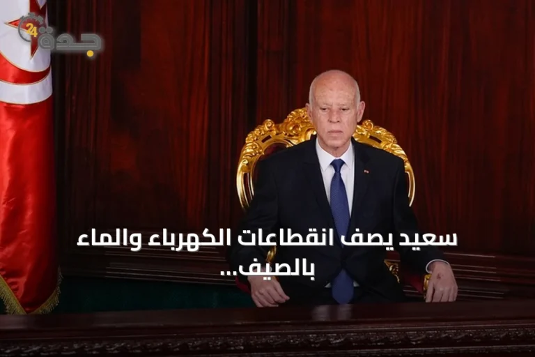 سعيّد يصف انقطاعات الكهرباء والماء بالصيف الماضي بأنها جريمة