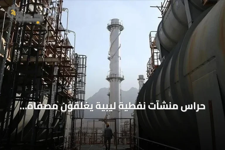 حراس منشآت نفطية ليبية يغلقون مصفاة الزاوية وخط نقل خام الشرارة